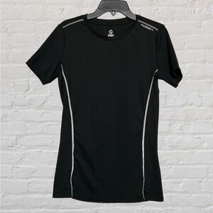Merrell Select Wick Black Shirt Womens M Base Layer Outdoors Short Sleeve